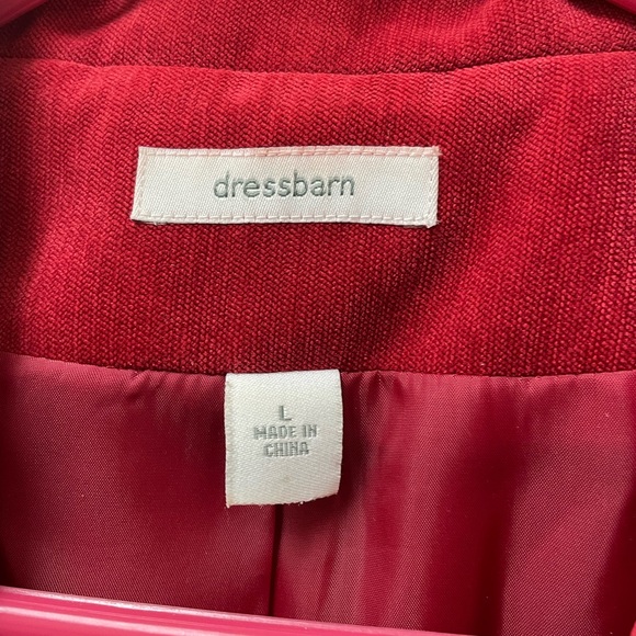 Dress Barn Vintage Corduroy fine wale red blazer - Picture 3 of 6